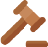 icon of brown judge's gavel