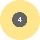 Number 4 over a small grey circle inside of a yellow circle